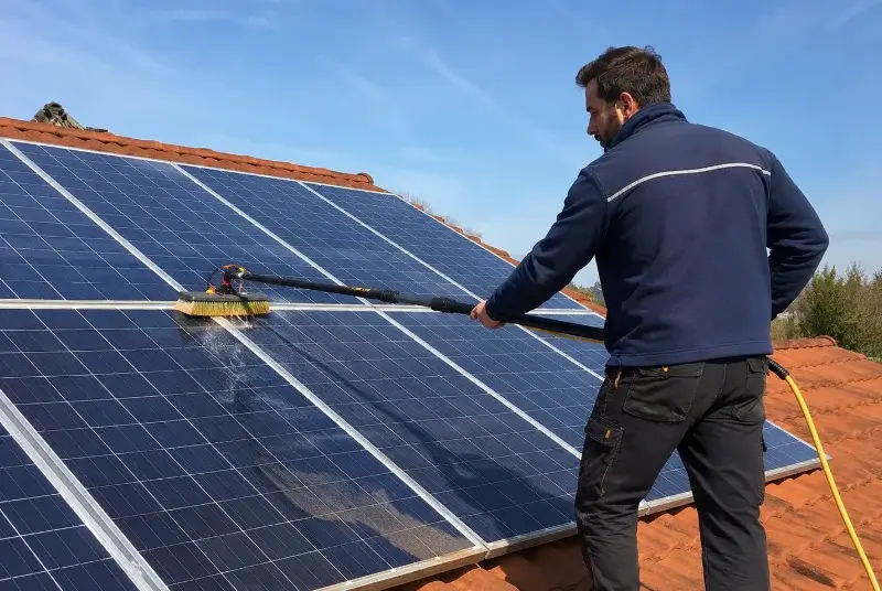 Nettoyage et entretien de panneaux solaires à Valflaunès